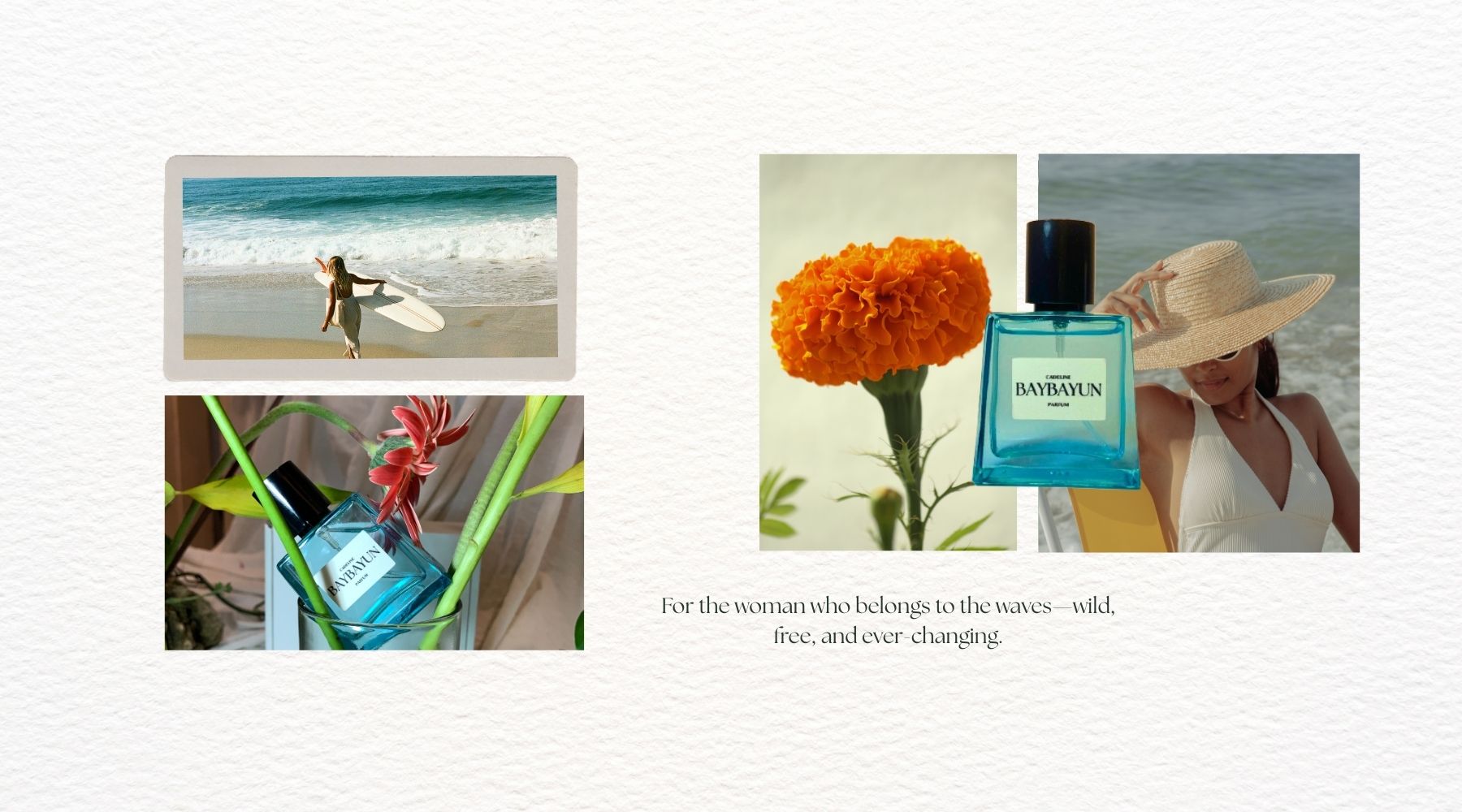 Baybayun by Cadeline — A beach-inspired, sun-drenched perfume from Cebu, capturing the freedom of the sea with hints of Italian classics, Bossa Nova, and Visayan soul.